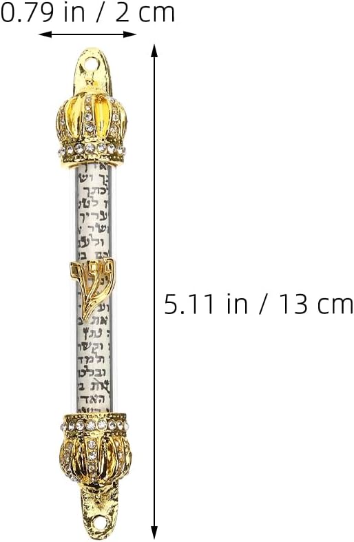 LUOZZY 2 Pcs Metal Mezuzah Door Hanging Set