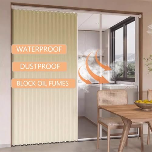 SK Studio Blackout Door Curtains 1 Panel White 55W x 79L