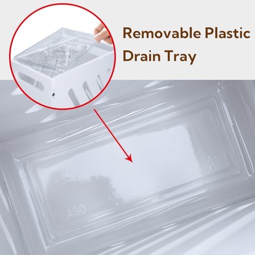 White Rectangle Umbrella Organizer with Drip Tray
