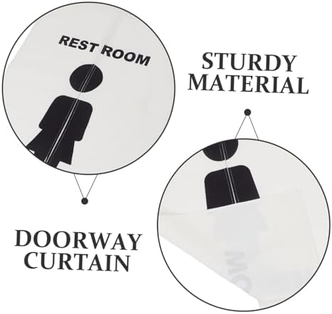 ABOOFAN Privacy Enhancing Toilet Decor Doorway Curtain Telescopic Rod
