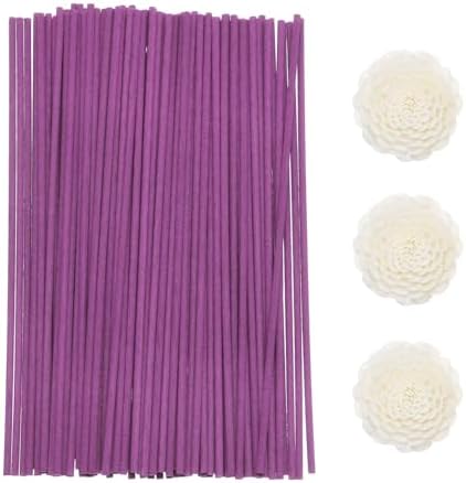 Uxcell 103Pcs Reed Diffuser Sticks Set Purple