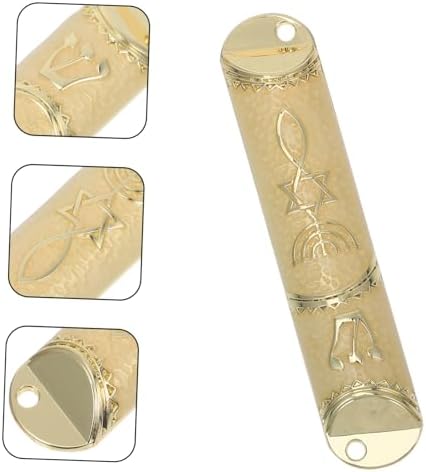 Cabilock Metal Mezuzah Plaque Scroll Door Decoration