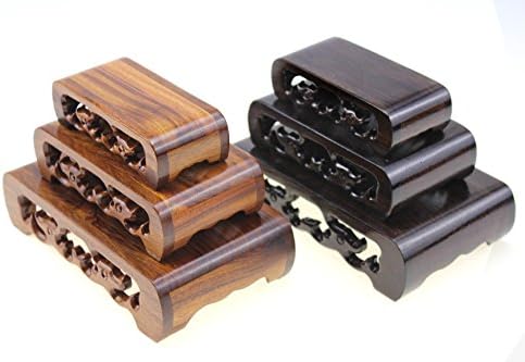 Oriental Rosewood 3-Piece Display Pedestal Set