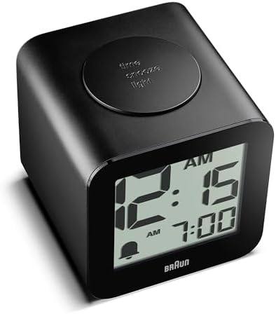 Braun Digital Speaking Alarm Clock with Snooze and Crescendo Beep