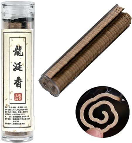 AmaSiverRock Dragons Blood Coils Incense 42PCS Spiral Holder