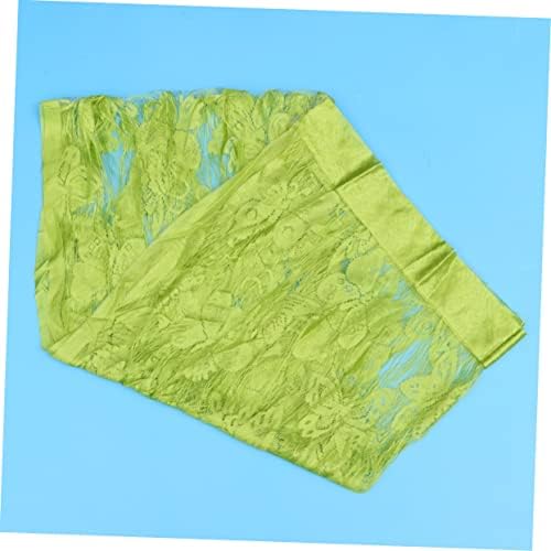 PRETYZOOM Green Strip Tassel Curtain Room Divider for Privacy and Natural Light