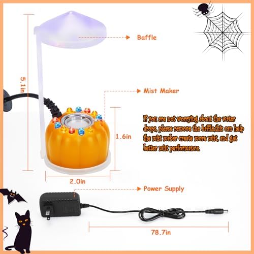 FITNATE Mist Maker with Splash Guard and LED Light