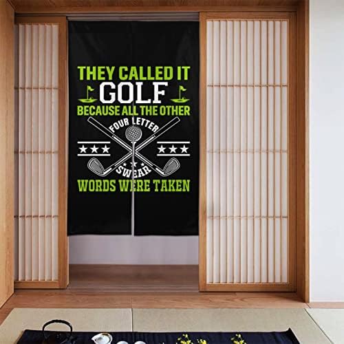 They Called It Golf Blackout Curtain Panel 34x56in Door Divider