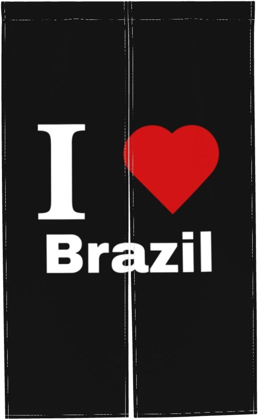 I Love Brazil Blackout Curtains for Doorways