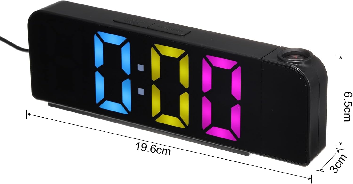 Uxcell Rainbow Light Alarm Clock with USB Charging 1