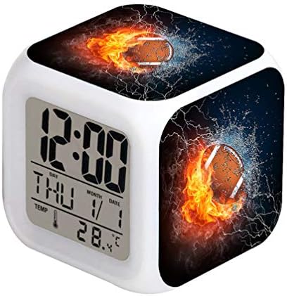 Cointone LED Alarm Clock with Fire Design