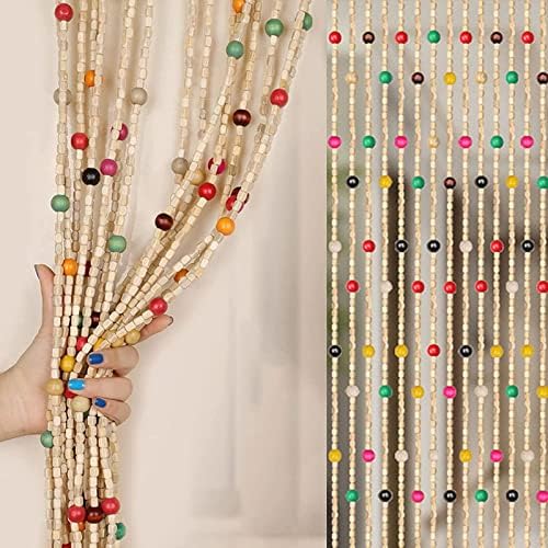 Beaded Curtain Bamboo Door Curtain Natural Decor