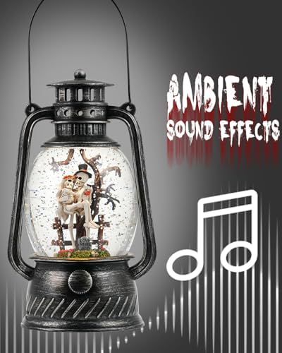 Halloween Snow Globe with Music and Light
