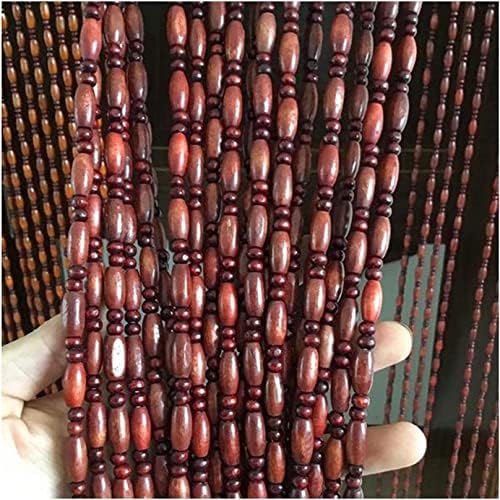 Tophacker Beaded Curtain Natural Wooden Beads Door String