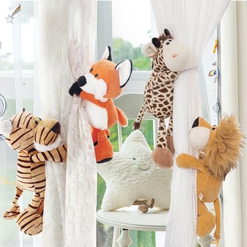 Vmogeicons Cute Animal Curtain Tiebacks 1 Pair Elephant Style