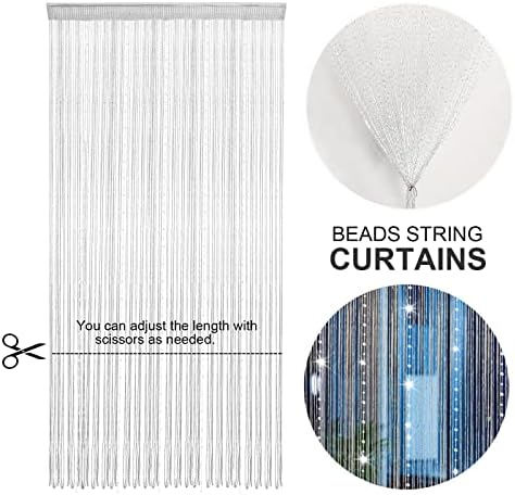Crystal Beaded Curtain Divider Strip Tassel for Doors and Windows