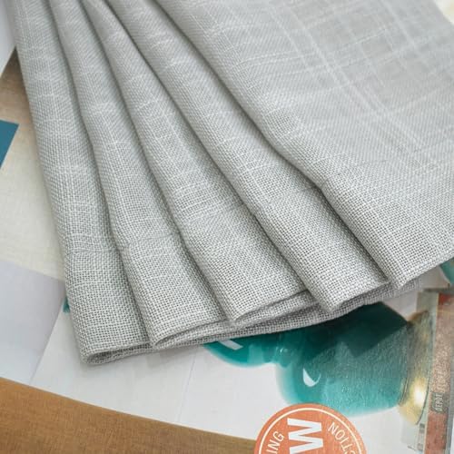 UPOPO Grey Sheer Curtains 2 Panels 52x80 Inch Rod Pocket