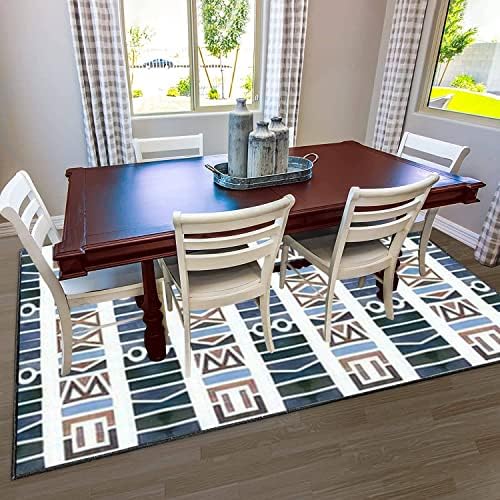 Modern Home Kids Playroom Area Rug Geometric Design