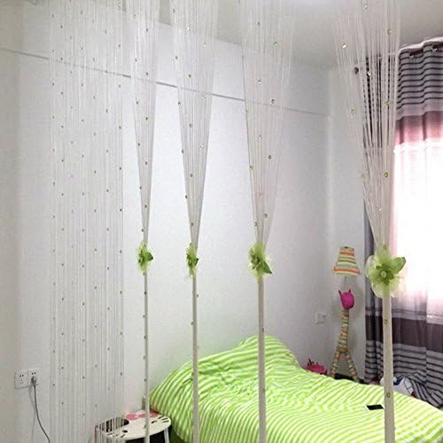 Zebery Decorative Curtain Beads Panel Fringe Window Door Divider