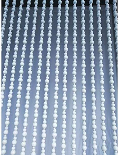 OKUOKA White Beaded Door Curtain - 27 Strands