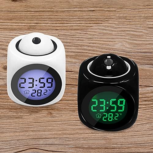 YHan Projection Alarm Clock with Voice and LED Display