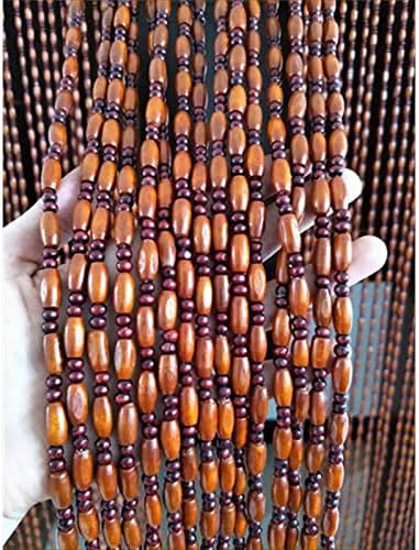 Retro Style Wooden Beaded Curtain for Doorways