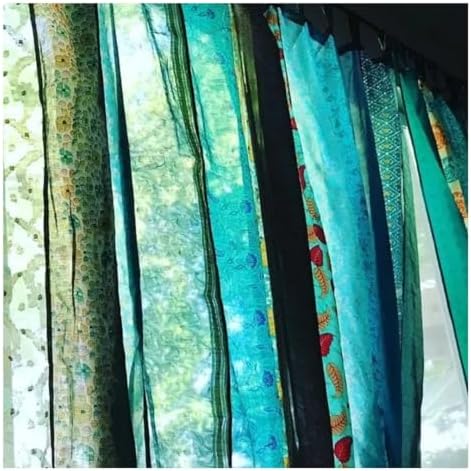 Vintage Indian Silk Panel Curtain