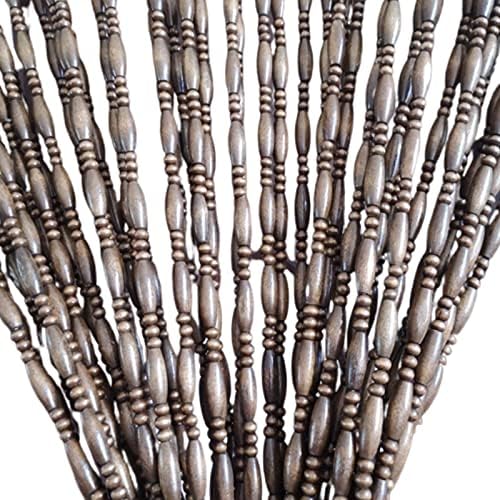Natural Doorway Bamboo Beads Curtain with Hooks and Accessories