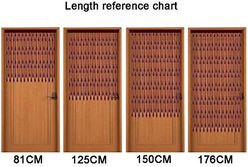 Beaded Curtain Natural Wooden Beads for Doorway Passage