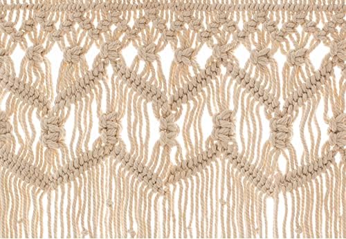 Macrame Boho Curtains for Doorway and Kitchen Valance
