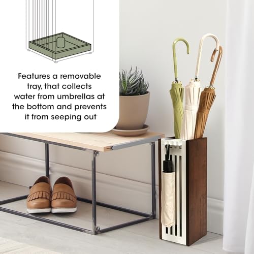 J JACKCUBE DESIGN Umbrella Stand - White
