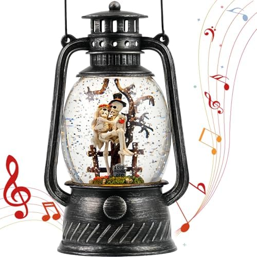 Halloween Snow Globe with Music and Light