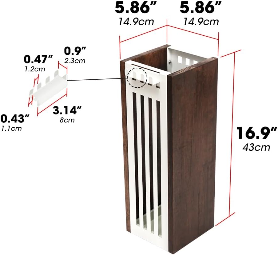 J JACKCUBE DESIGN Umbrella Stand - White