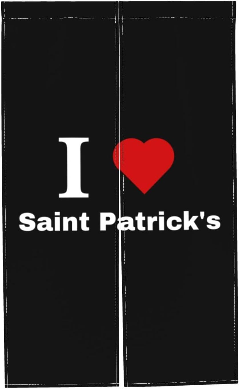 I Love Saint Patricks Blackout Curtain Panel 34x56in