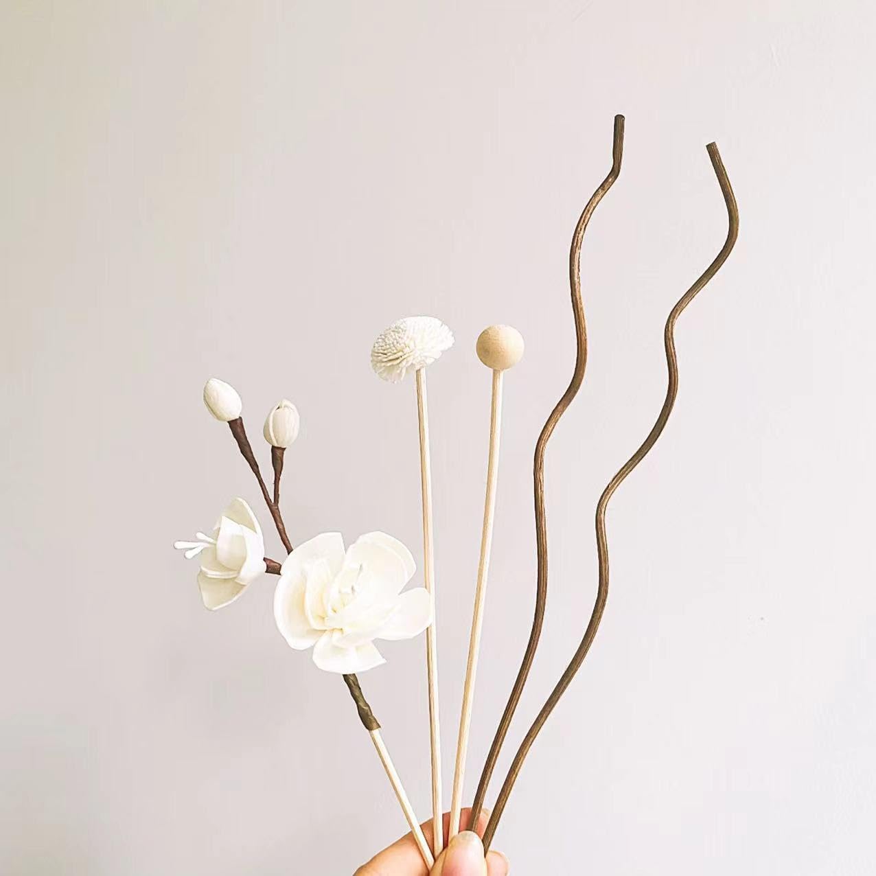 TALTAW White Rose Reed Diffuser Sticks 5 Pcs Set