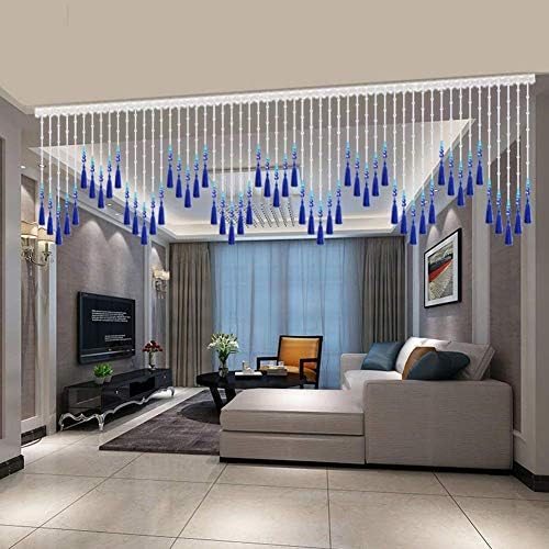 Beaded Curtain Crystal Beads Door String Tassel Screen Panel