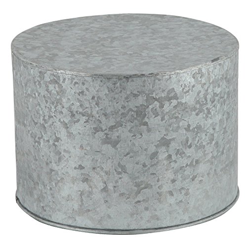 HUBERT Galvanized Metal Pedestal Riser 10 Dia x 7 H
