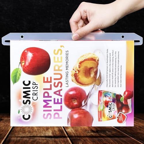 CollectHall Magazine Holders 40 Pack Translucent White 3 Hole Punched