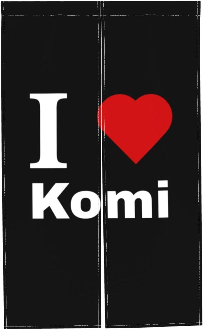 I Love Komi Blackout Curtains for Doorway 34x56in