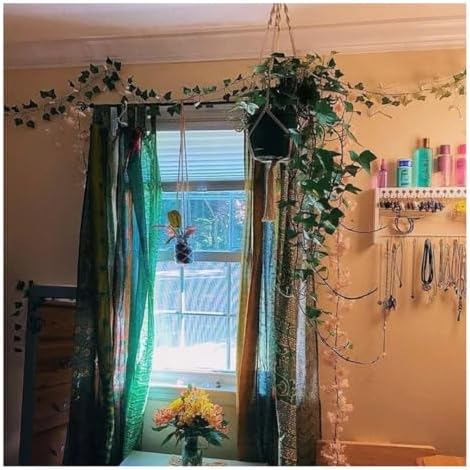 Vintage Indian Silk Panel Curtain