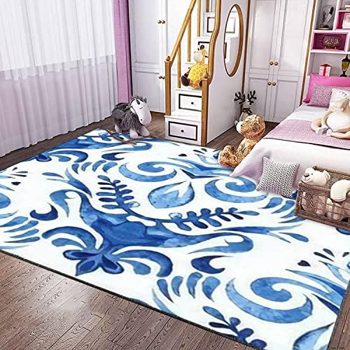 Modern 3D Printed Area Rug for Home Decor