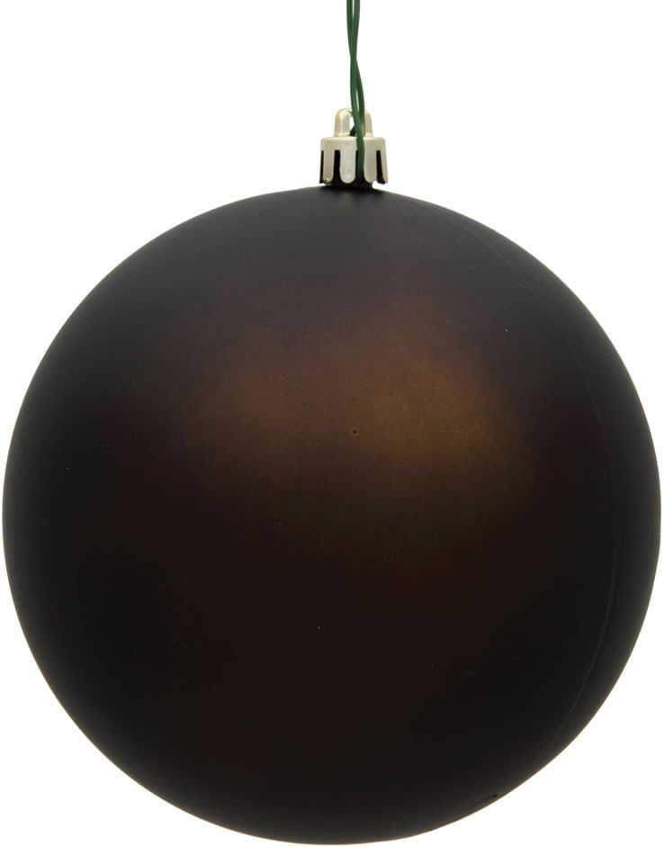 Vickerman 4 Inch Chocolate Matte Ball Ornament