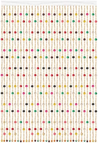 Beaded Curtain Bamboo Door Curtain Natural Decor