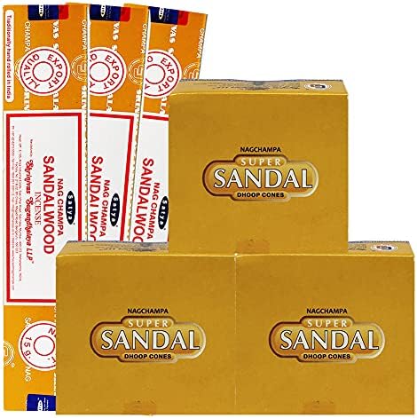 TRUMIRI Sandalwood Incense Sticks Cone Holder Variety Pack