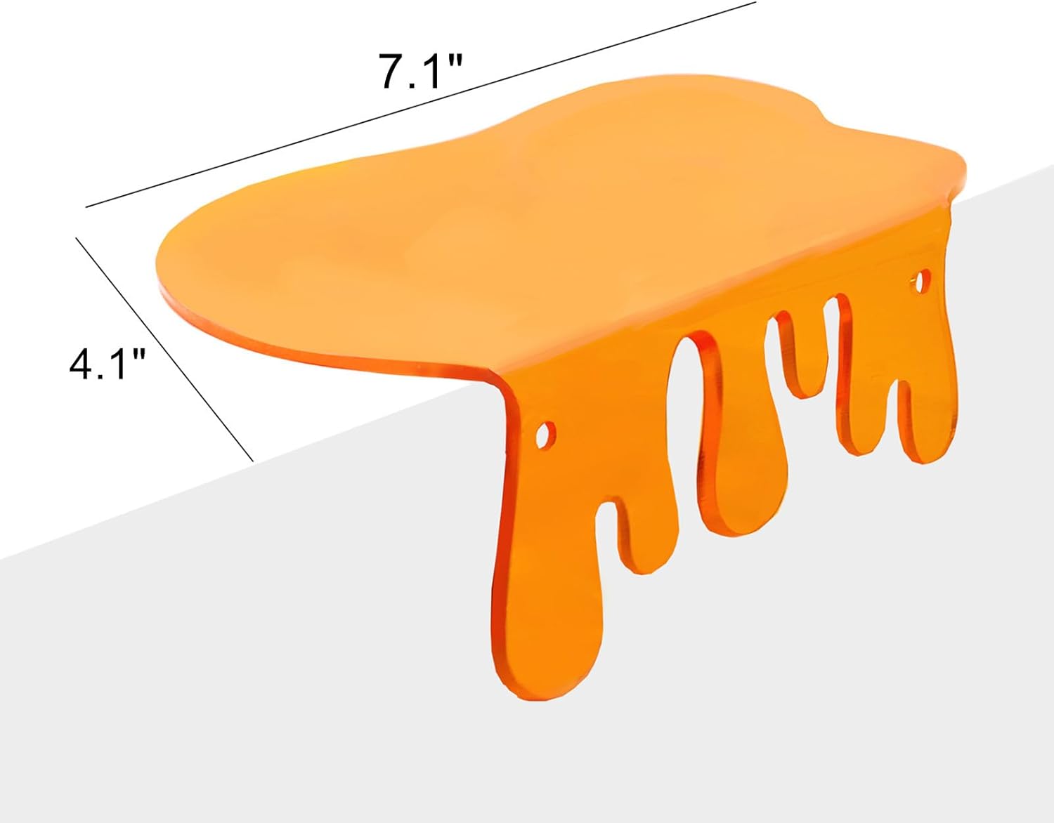 SetGame 2-Pack Acrylic Floating Wall Shelves
