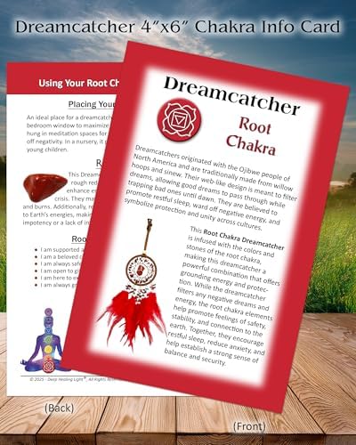 Red Dreamcatcher for Root Chakra Healing