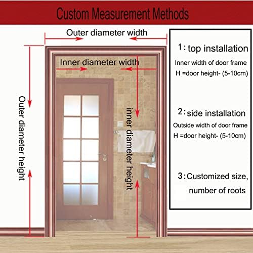 Natural Wood Bamboo Beaded Curtain for Home Doorways