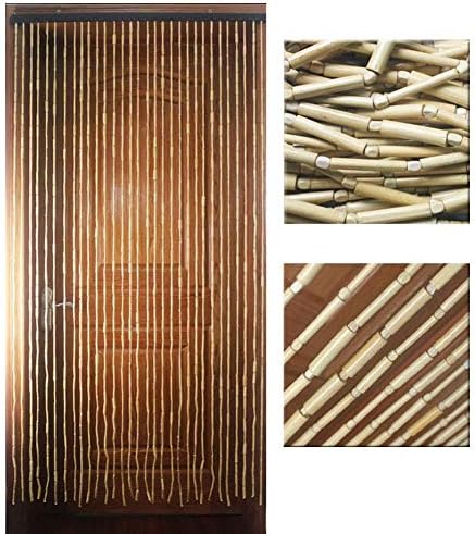 OKUOKA Bamboo Beaded Door Curtain with 31 Strands