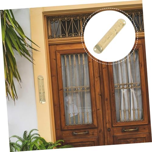Wakauto Metal Mezuzah Scroll with Antique Design