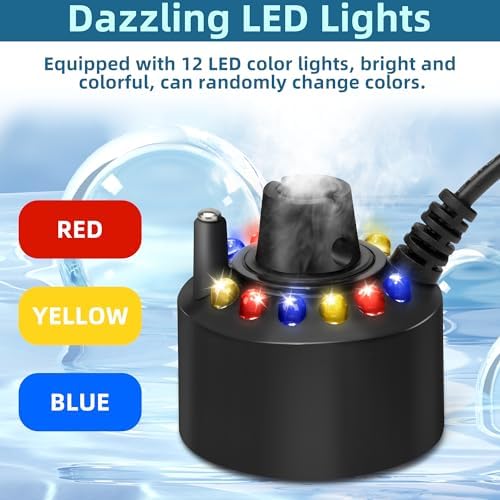 DaToo Mini Mist Maker Fog Machine with 12 LED Lights
